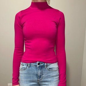 Babaton pink long sleeve sweater size XS